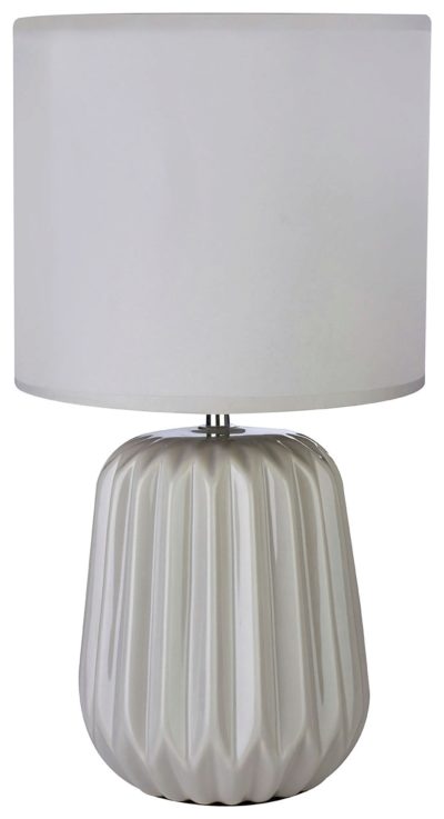 Winola Ceramic Table Lamp - Grey.